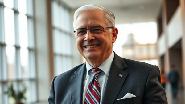 Portrait of smiling man at Ohio State University.