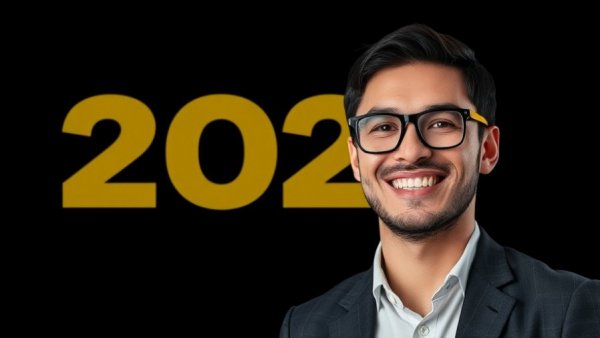 Modern professional discussing SEO in 2026 on a digital background.