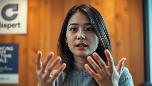 Young woman discussing the dangers of essential oils to pets.