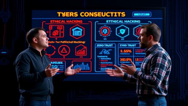 Ethical Hacking Zero Trust IAM discussion with presenters on digital board