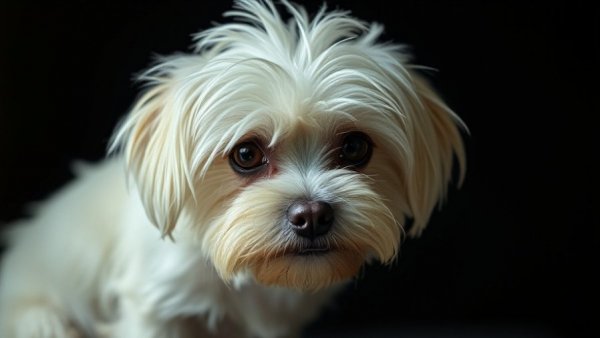 Neglected dog needing grooming in a close-up shot. How to take care of a dog.