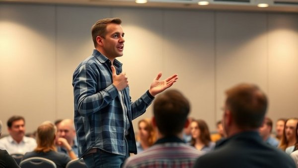 Motivational speaker discussing how to figure out what to do with your life.