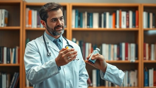 Veterinarian discussing Apoquel overdose risks, indoor setting.