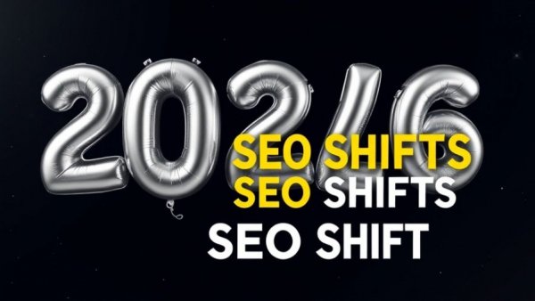 Dark graphic displaying SEO shifts to define 2026.