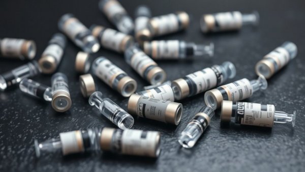 Veterinary vials on dark surface, related to how to take care of a dog.