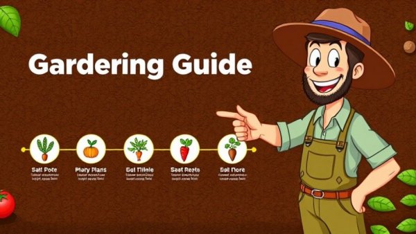 Planting tips guide with planting timeline and vegetables.