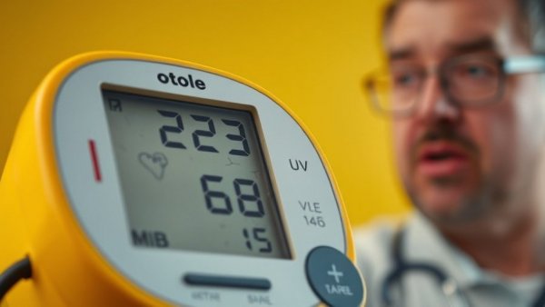 Digital blood pressure monitor with cracked screen, discussing lower high blood pressure myth.