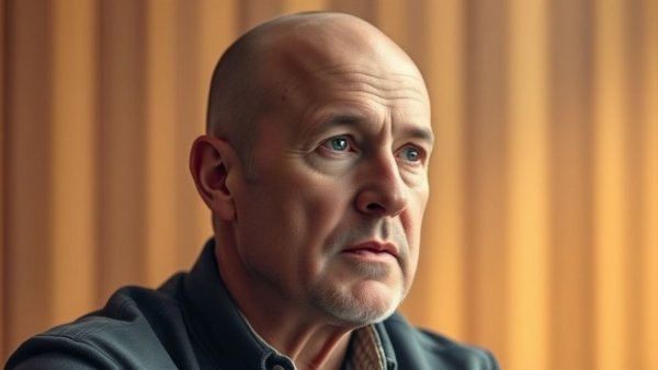 Bald man discussing Instagram shutdown business survival.