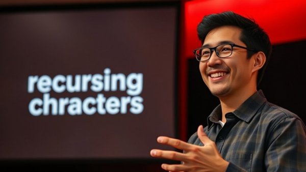 SEO Marketing expert discusses recurring characters in presentation.