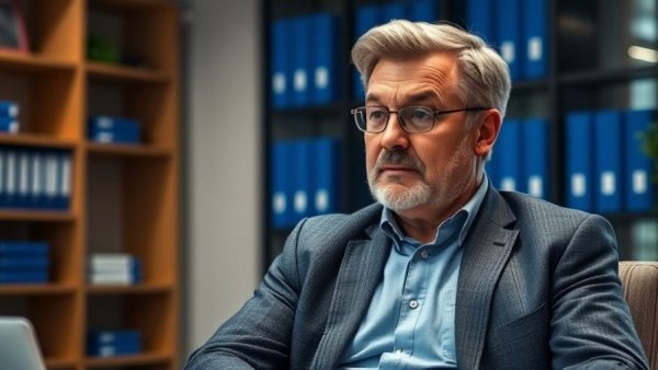 Man in a modern office discussing AI Tools 2025 vs 2026.