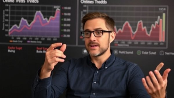 YouTube drives 5x more customers than TikTok, man presenting data.