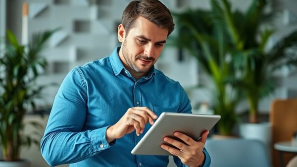 AI tools daily users infographic with man reviewing data.