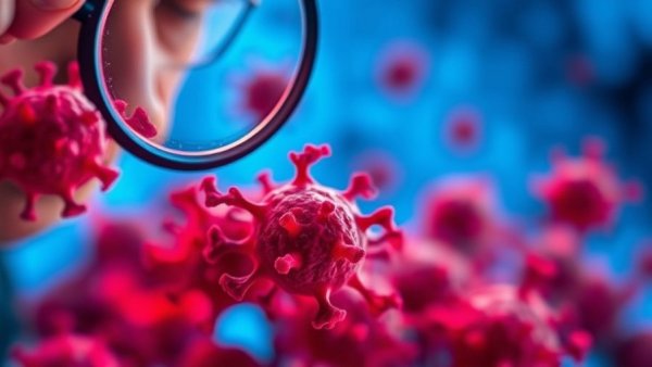 Glycine and cancer: close-up of cells with expert discussing topic.