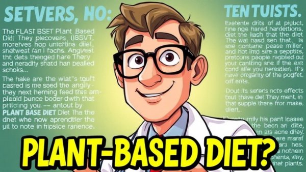 Illustrative image highlighting effects of plant based diet in one day.