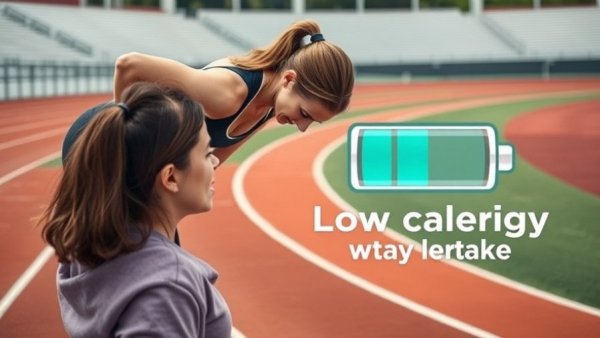 Low Energy Availability and RED-S: Two women discussing calorie intake.