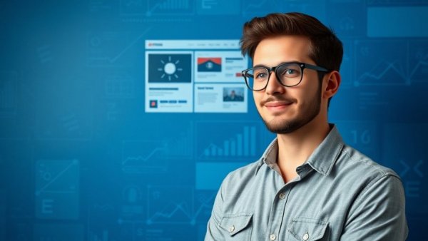 Young man discussing what kills your conversions with digital marketing visuals.