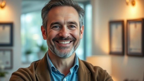 Senior citizens sleep tips with a smiling expert in a cozy setting.