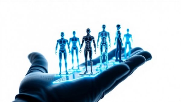 Futuristic microchip held by gloved hand with holographic humanoid figures for Next AI Boom Explained.