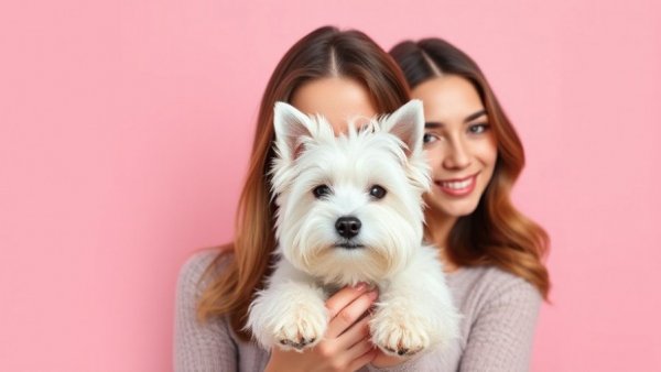 Pros and cons of having a Westie: contrasting expressions.