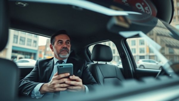 Man in car discussing AI challenges and solutions.