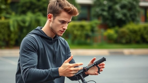 Man explaining bike chain maintenance tips using WD-40 outdoors.