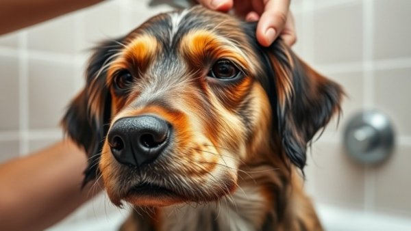 Dog grooming tips in a bathroom, trimming fur