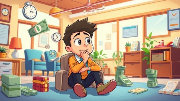 Stylized cartoon character representing wealth traps for real estate investors.