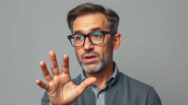 Man with blue glasses explaining how to stop insulin resistance, close-up shot.