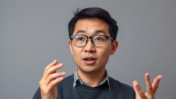 Focused man explaining nutrient you might be missing concept.