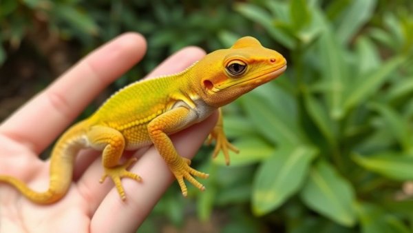 Chahoua Gecko growth over ten years in a natural setting.
