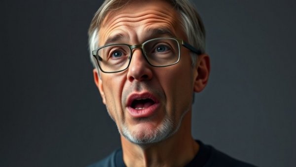 Expressive man discussing healthy body.