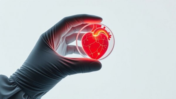 Innovative medical technology container with engineered heart.