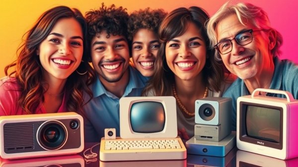 Apple at 50: Sharing Our Biggest Apple Memories collage with devices.