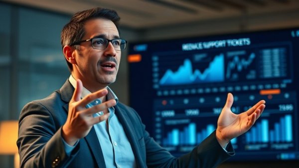 AI governance strategies in action with data analysis presentation.