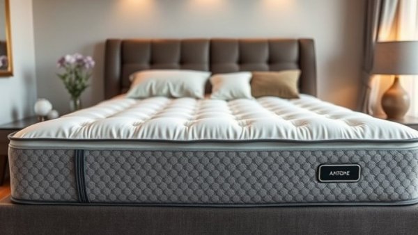 Top luxury mattress in a serene bedroom setting, ideal for back pain relief.