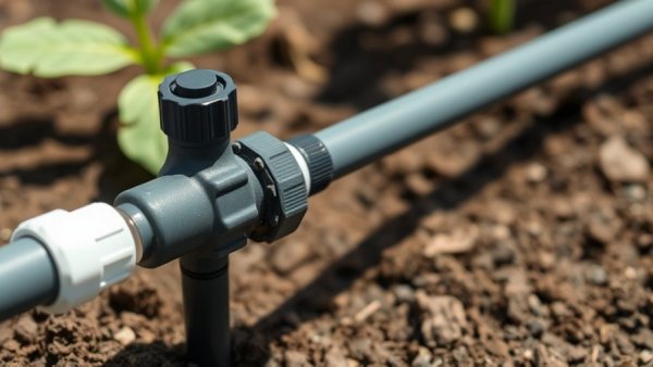 Drip irrigation system maintenance tips in garden soil.