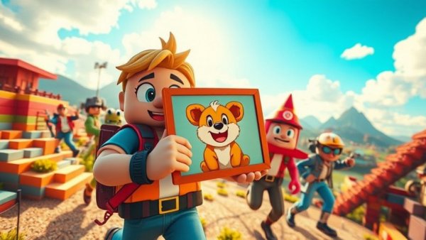 Hilarious pets cartoon with a character holding a funny pet picture.