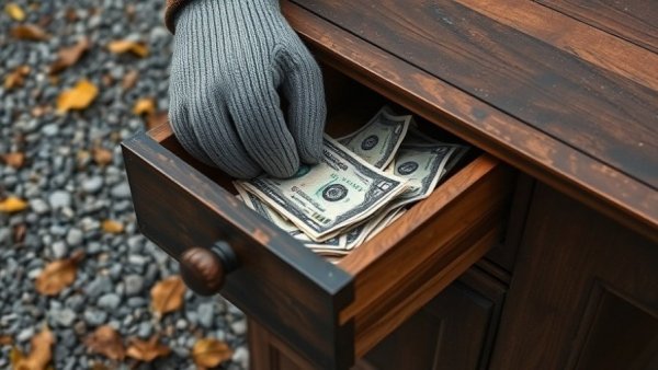 Discovering hidden treasures in life with found money in a drawer.