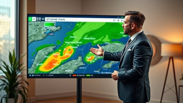 Miami Valley Weather Forecast showing excessive rain regions