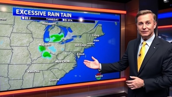 Experienced meteorologist presenting Miami Valley weather forecast on TV.