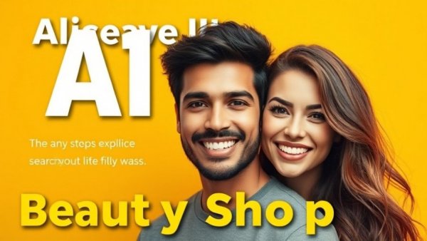 AI Search: New beauty shelf space banner with smiling hosts.