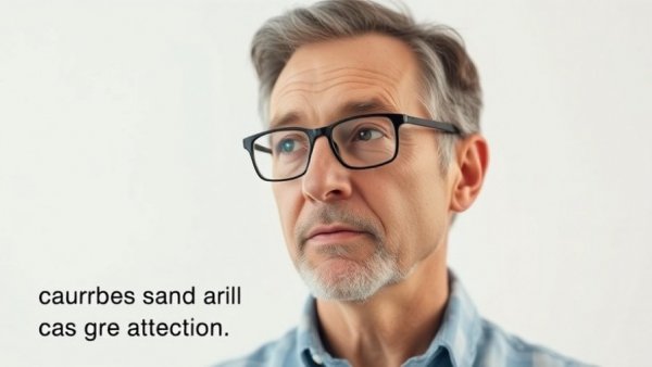 Mature man discusses hidden sugars in diet, cinematic style.