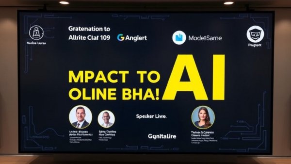 Digital poster about How Generative AI Is Changing Online Behaviour with speaker headshots.