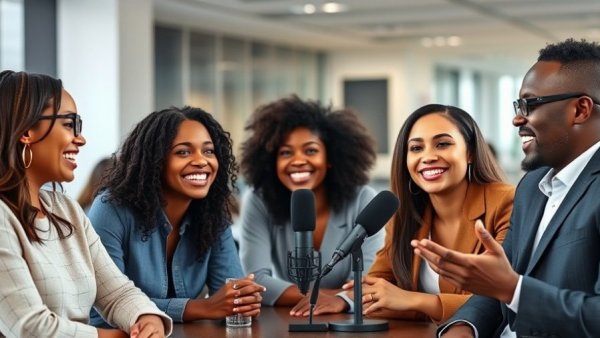 AI Understanding Intent podcast with diverse professionals discussing.