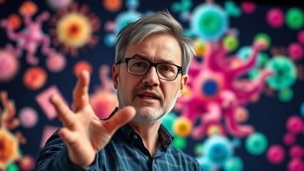 Presentation on reducing inflammation and removing microplastics with vivid graphics.