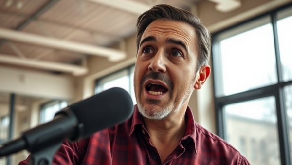 Man in modern studio discussing bedroom optimization.