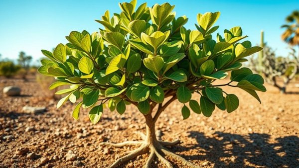 Healthy fig tree thriving in drought conditions with vibrant leaves.
