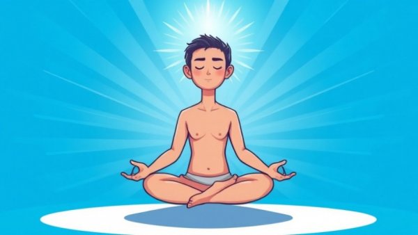 Illustration depicting steps to reclaim your life through meditation.