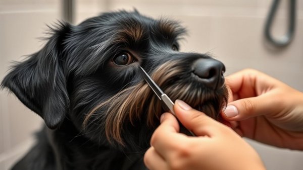 Dog grooming tips: close-up of precise dog trimming