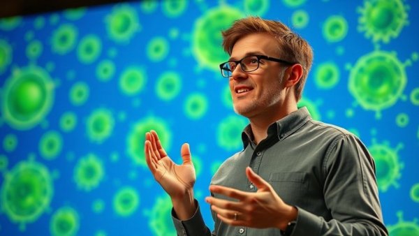 Expert presentation on reducing inflammation with dynamic cell visuals.